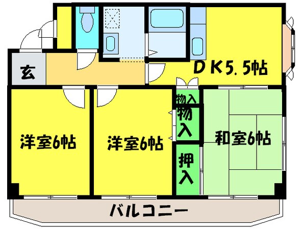 ローズホールの物件間取画像